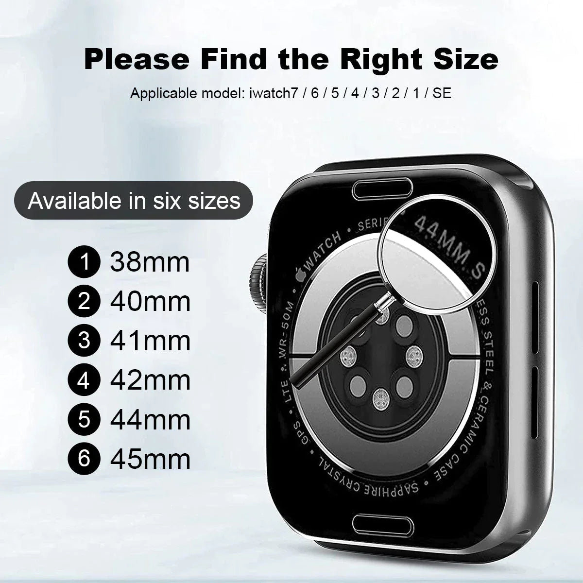 Apple Watch Case iWatch Series SE 8 7 6 5 4 3 Full Glass Cover 38 40 41 42 44 45