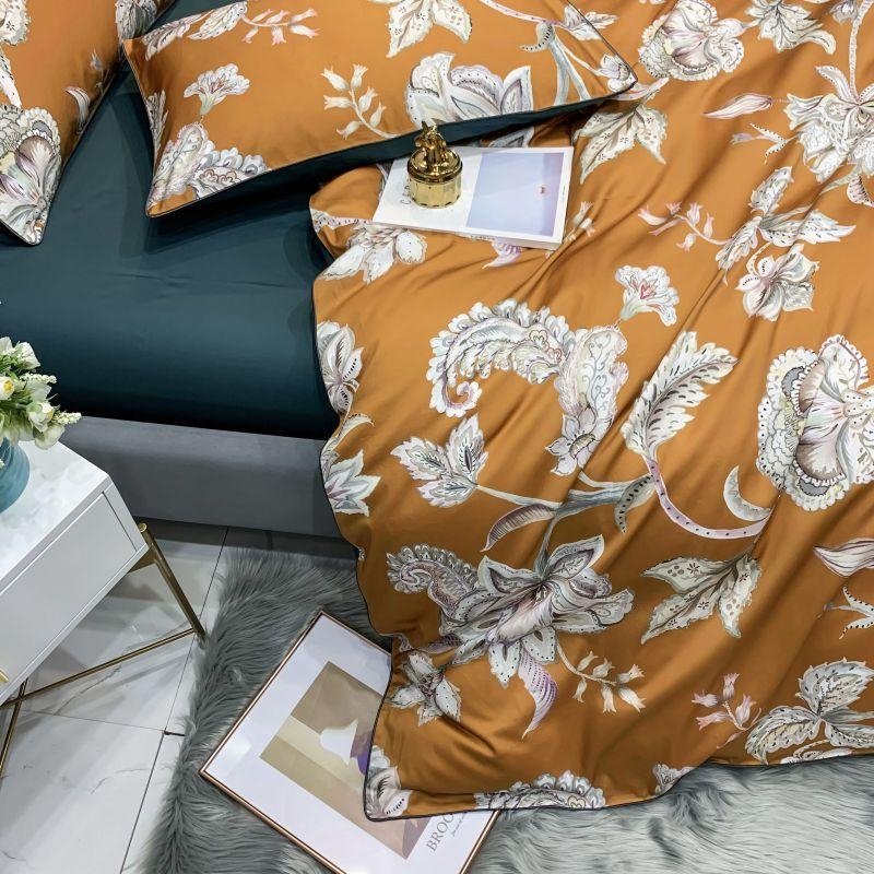 Cosima Floral Ultra Soft Egyptian Cotton Duvet Cover Set - RoseStraya.com