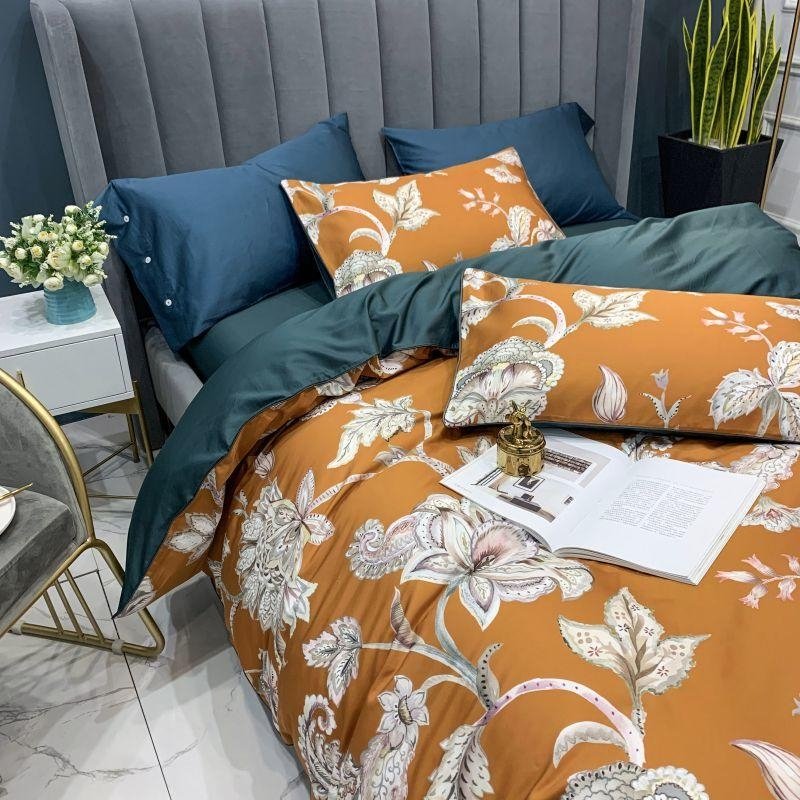 Cosima Floral Ultra Soft Egyptian Cotton Duvet Cover Set - RoseStraya.com