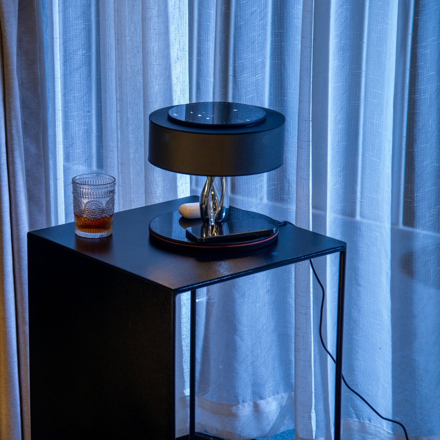 Dance of Light Smart LED Table Lamp Bluetooth Speaker Wireless Charger Clock - RoseStraya.com