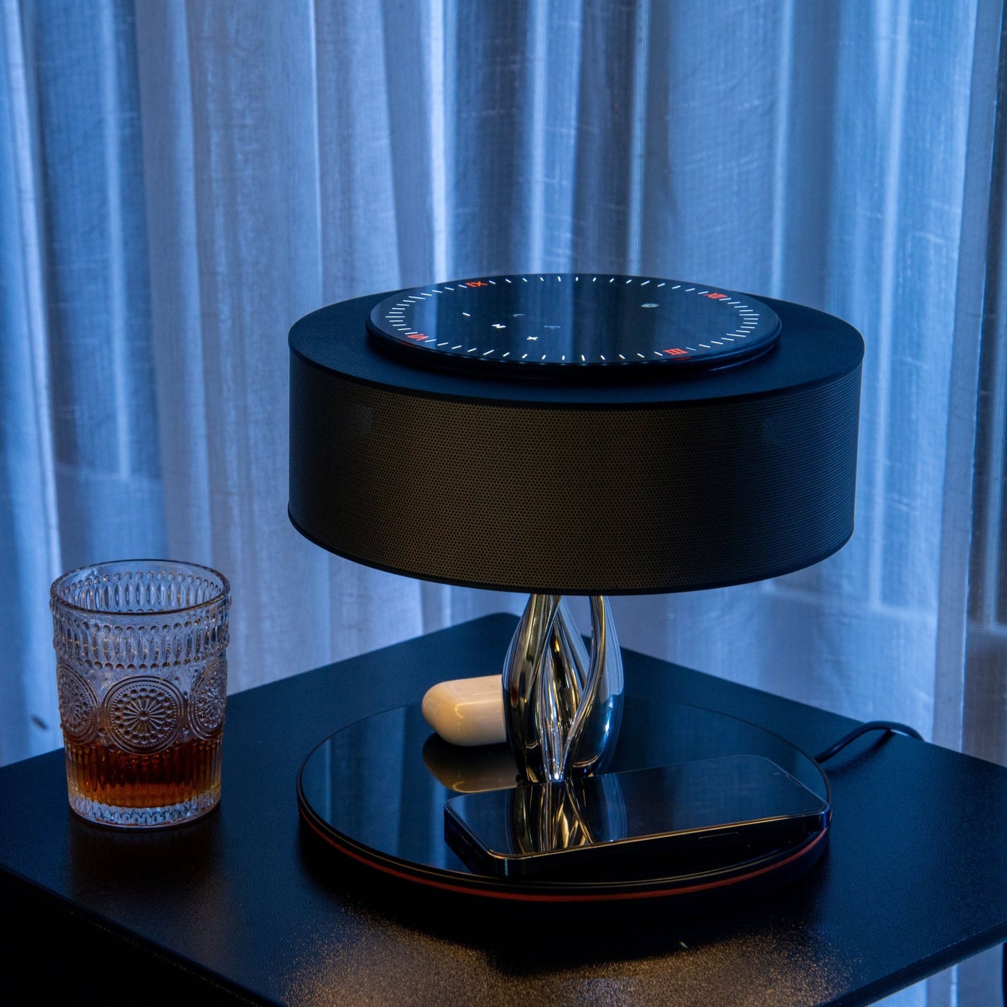 Dance of Light Smart LED Table Lamp Bluetooth Speaker Wireless Charger Clock - RoseStraya.com