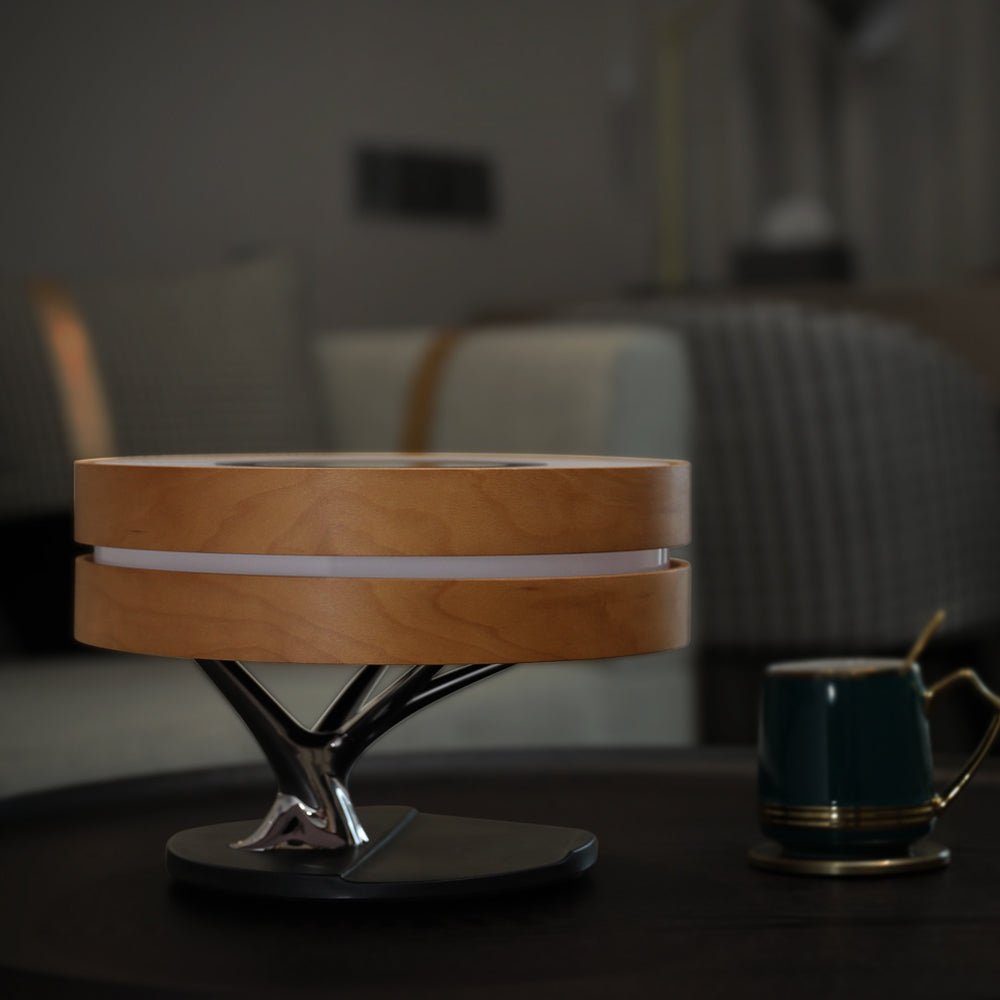 Dawn of Forest Smart LED Table Lamp TWS Wireless Speaker Qi Charger Clock Modern - RoseStraya.com