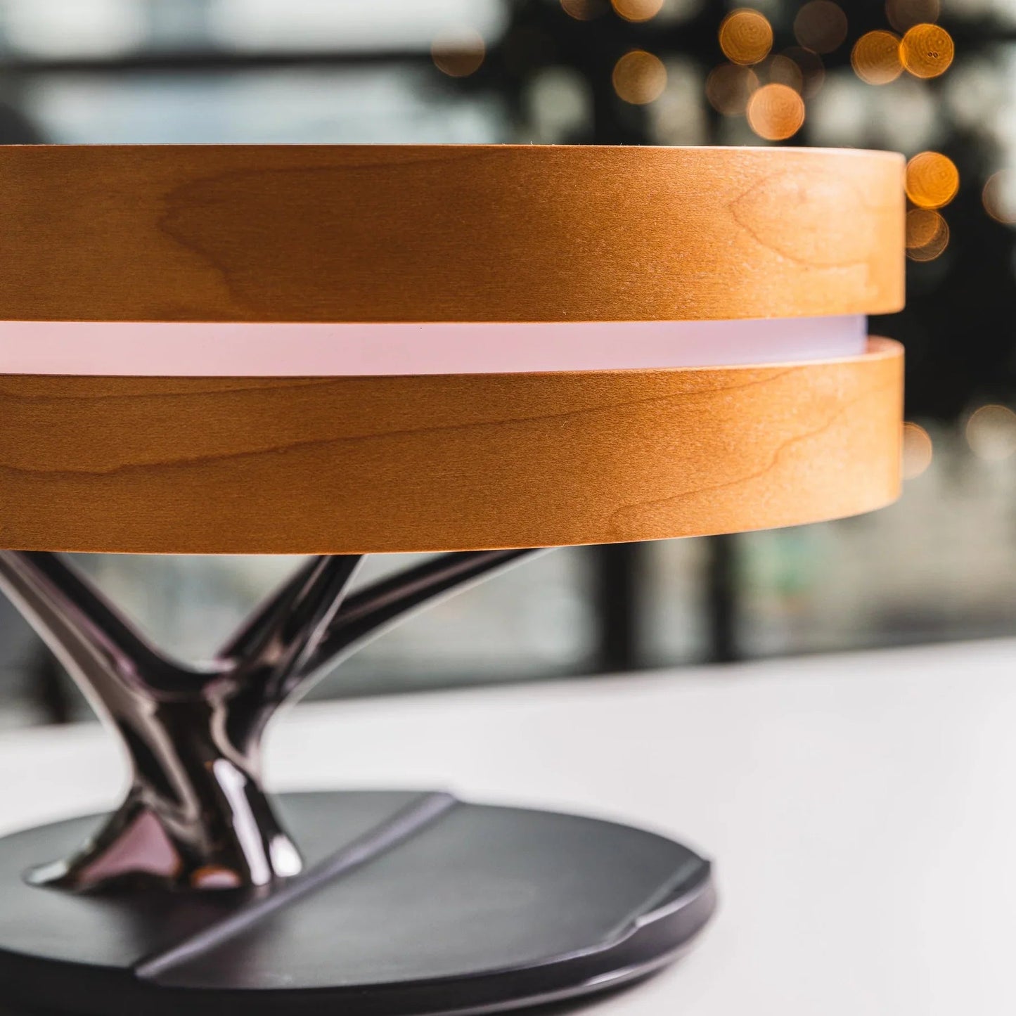 Dawn of Forest Smart LED Table Lamp TWS Wireless Speaker Qi Charger Clock Modern - RoseStraya.com