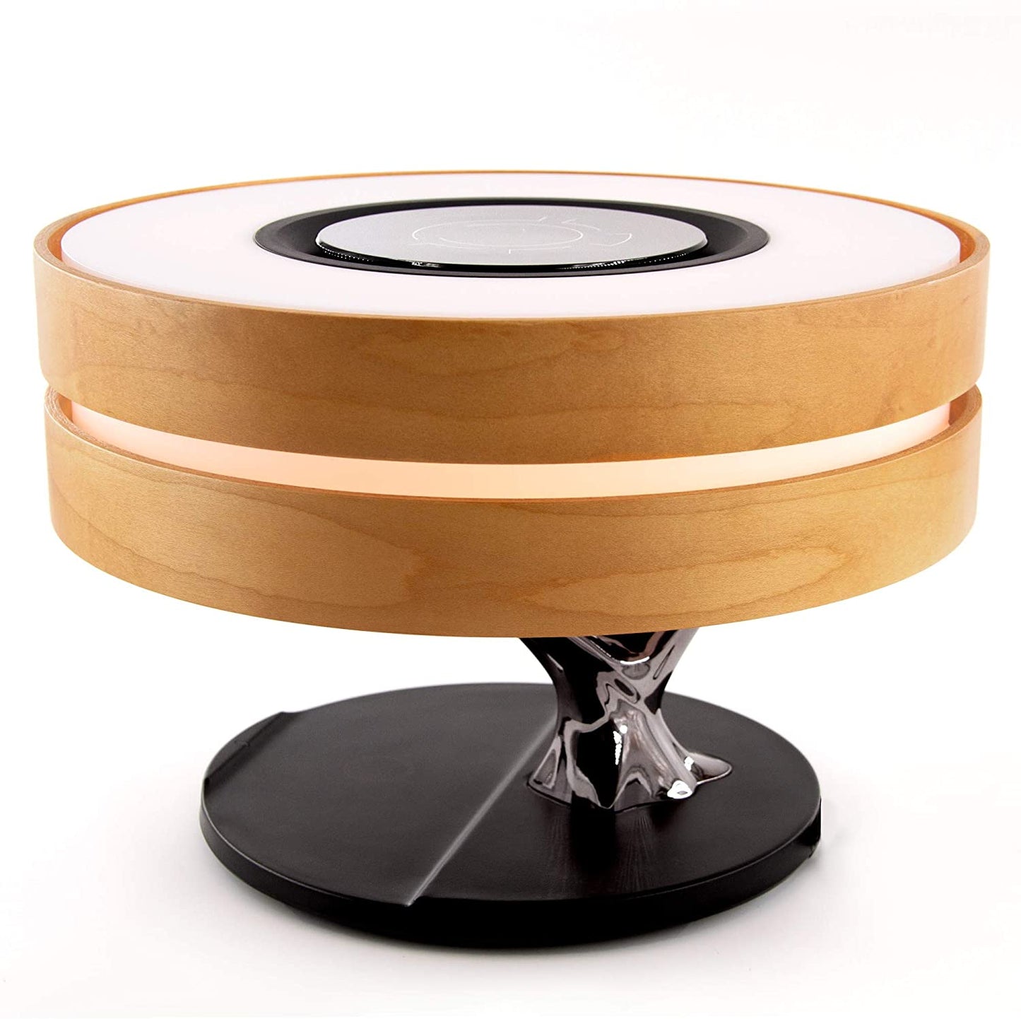 Dawn of Forest Smart LED Table Lamp TWS Wireless Speaker Qi Charger Clock Modern - RoseStraya.com