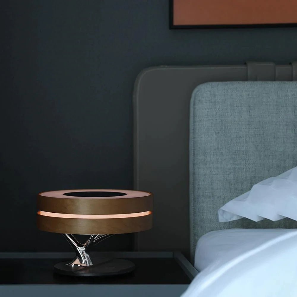 Dawn of Forest Smart LED Table Lamp TWS Wireless Speaker Qi Charger Clock Modern - RoseStraya.com