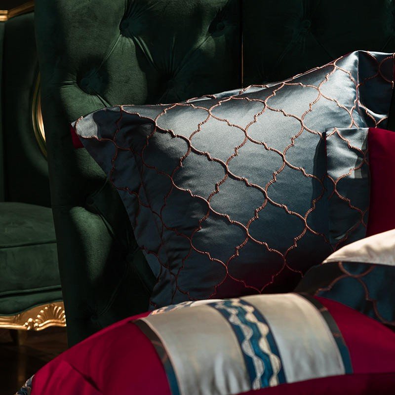 Dhana Embroidery Egyptian Cotton Duvet Cover Set - RoseStraya.com