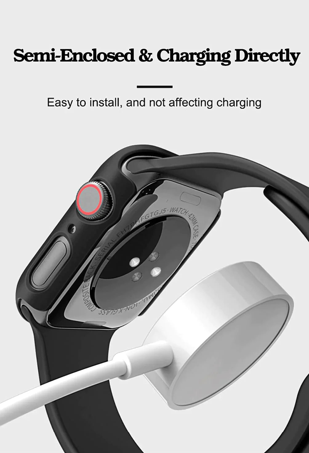 Apple Watch Case iWatch Series SE 8 7 6 5 4 3 Full Glass Cover 38 40 41 42 44 45