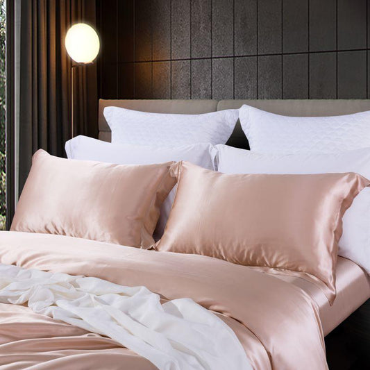 Elke Luxury Pure Mulberry Silk Duvet Cover Set - RoseStraya.com