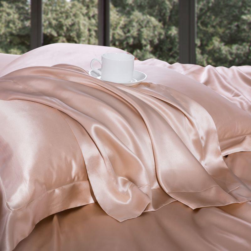 Elke Luxury Pure Mulberry Silk Duvet Cover Set - RoseStraya.com