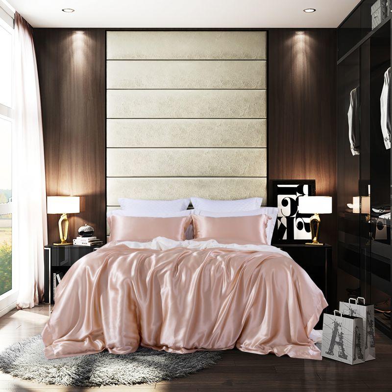 Elke Luxury Pure Mulberry Silk Duvet Cover Set - RoseStraya.com