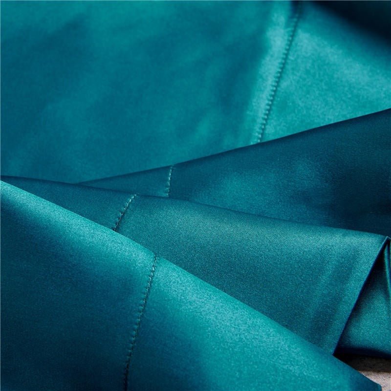 Eloisa Aqua Marine Luxury Pure Mulberry Silk Bedding Set - RoseStraya.com