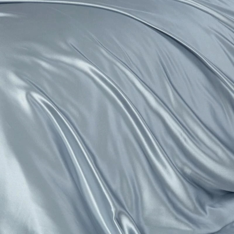 Eloisa Bali Blue Luxury Pure Mulberry Silk Bedding Set - RoseStraya.com
