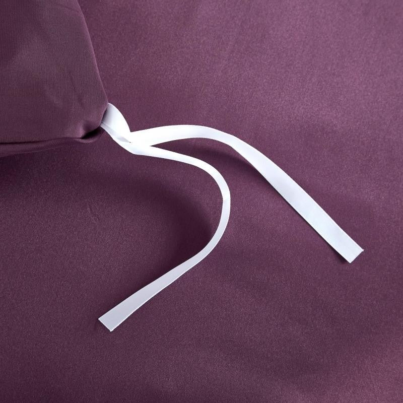 Eloisa Japanese Violet Luxury Pure Mulberry Silk Bedding Set - RoseStraya.com