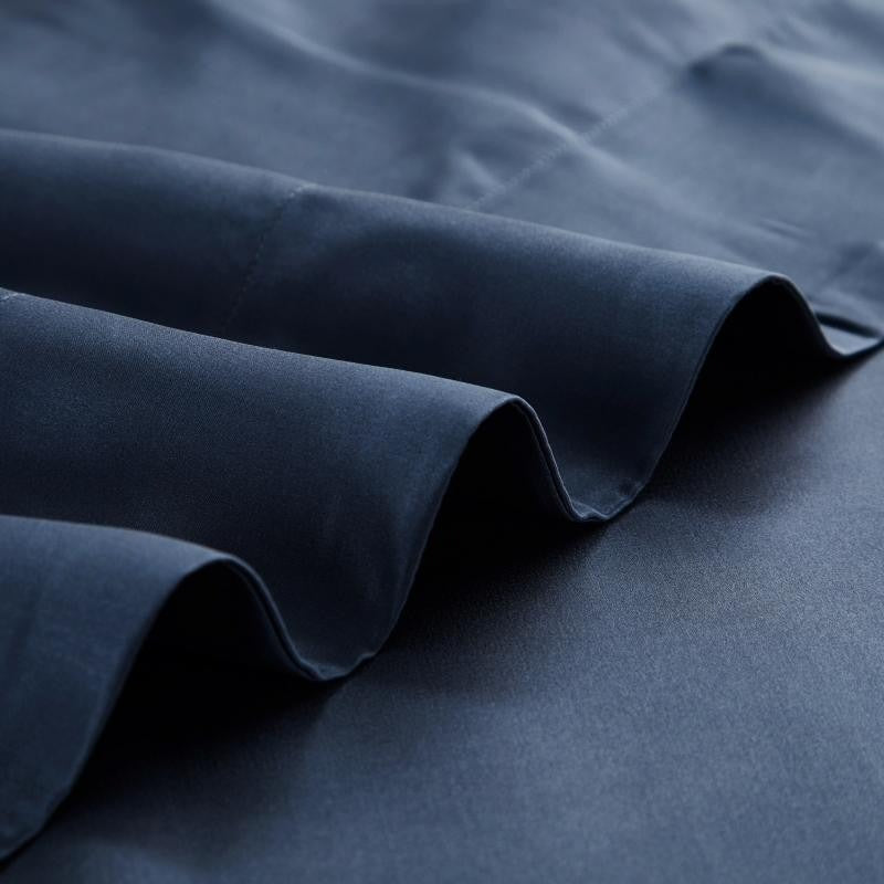 Eloisa Navy Blue Luxury Pure Mulberry Silk Bedding Set - RoseStraya.com