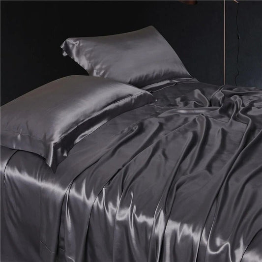 Eloisa Quartz Luxury Pure Mulberry Silk Bedding Set - RoseStraya.com