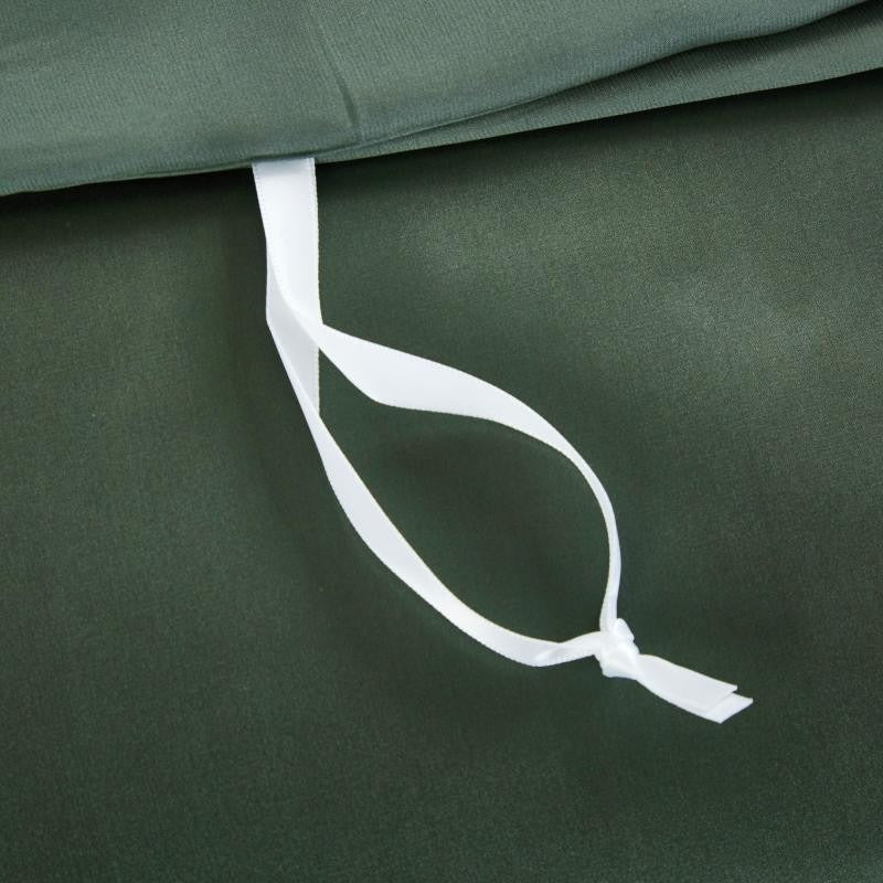 Eloisa Rifle Green Luxury Pure Mulberry Silk Bedding Set - RoseStraya.com