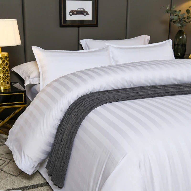 Elvia Egyptian Cotton Duvet Cover Set 600TC - RoseStraya.com