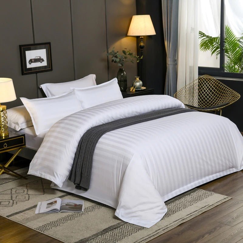 Elvia Egyptian Cotton Duvet Cover Set 600TC - RoseStraya.com