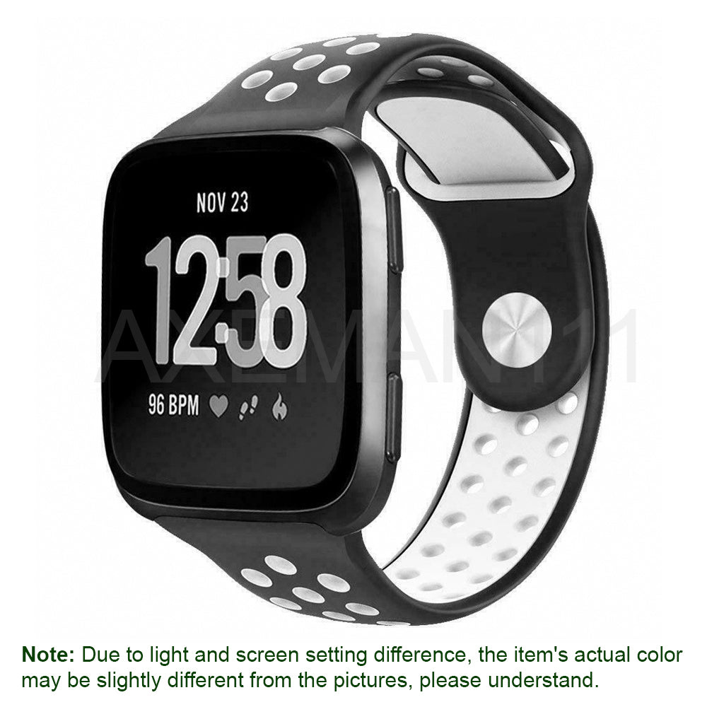 Fitbit Versa 1/2/Lite/SE Watch Band Silicone Replacement Strap Sports Wristband