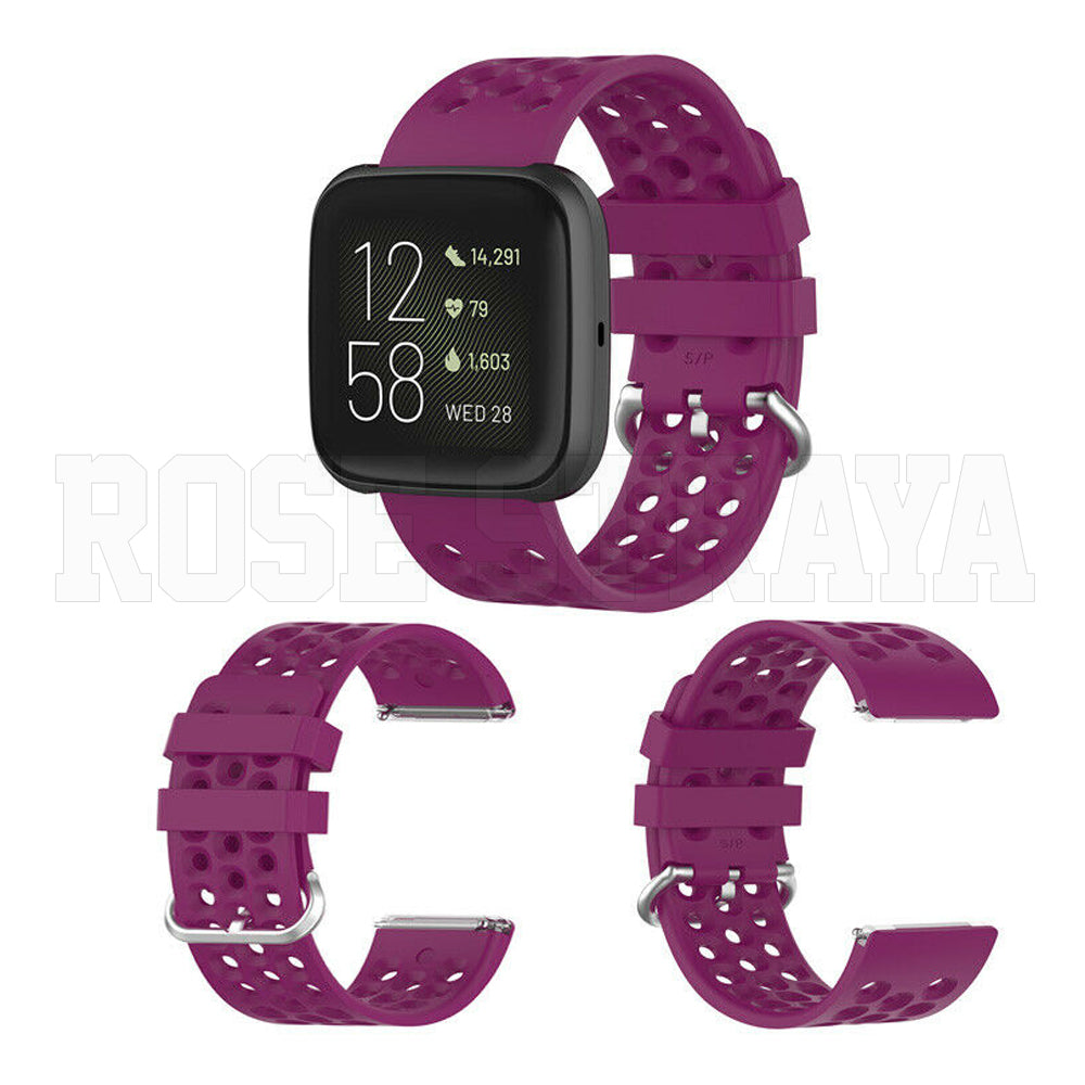 Fitbit Versa 1/2/Lite Replacement Bands Silicone Breathable Smart Watch Strap