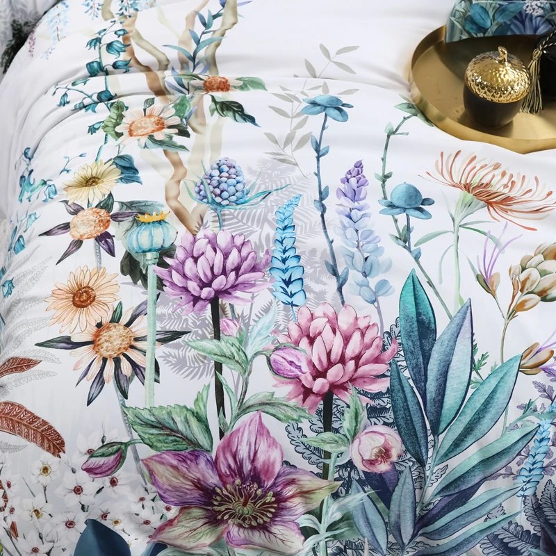 Giovanna Light Gray Egyptian Cotton Duvet Cover Set - RoseStraya.com