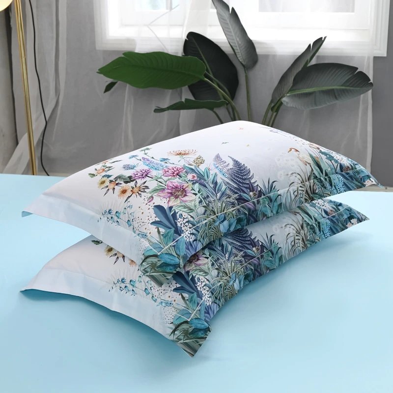 Giovanna Sky Blue Egyptian Cotton Duvet Cover Set - RoseStraya.com