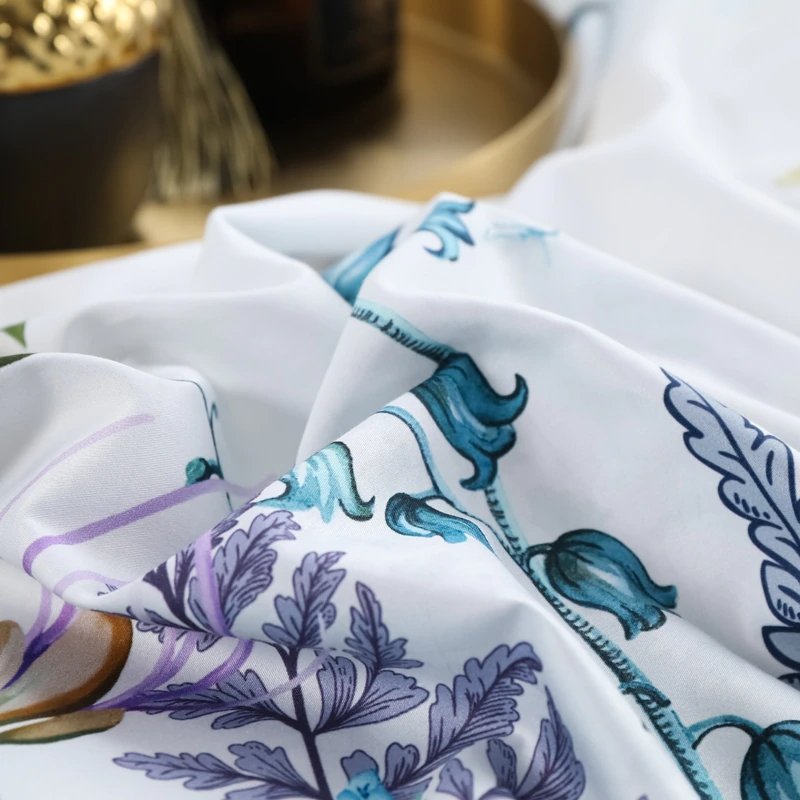 Giovanna Sky Blue Egyptian Cotton Duvet Cover Set - RoseStraya.com