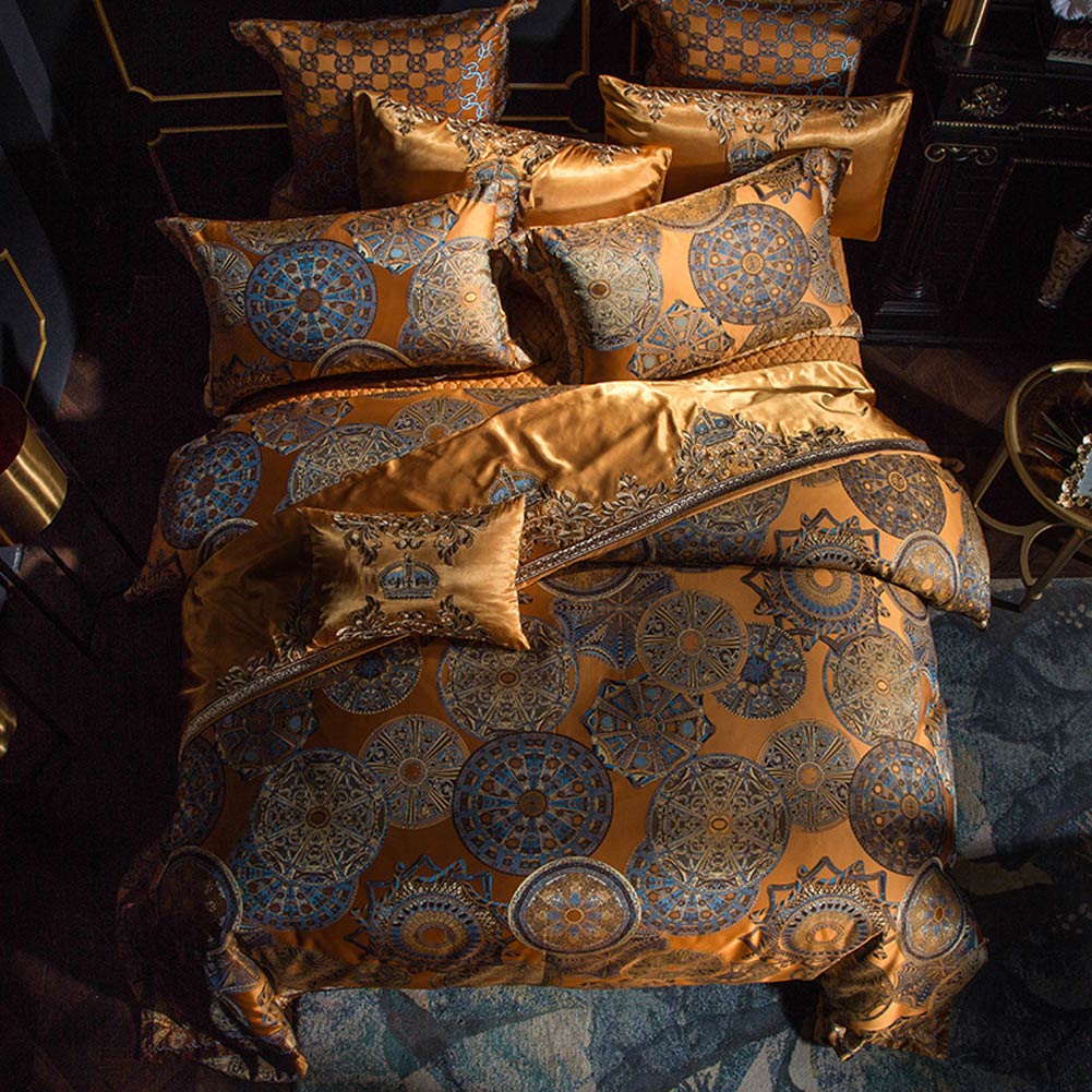 Imperial Luxury Egyptian Cotton Satin Embroidered Duvet Cover Set - RoseStraya.com
