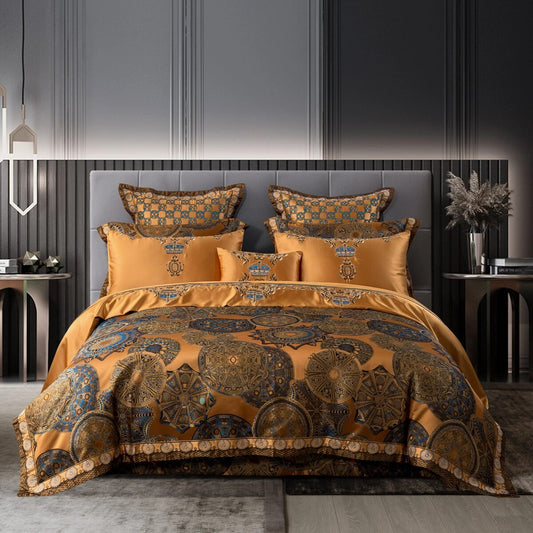 Imperial Luxury Egyptian Cotton Satin Embroidered Duvet Cover Set - RoseStraya.com