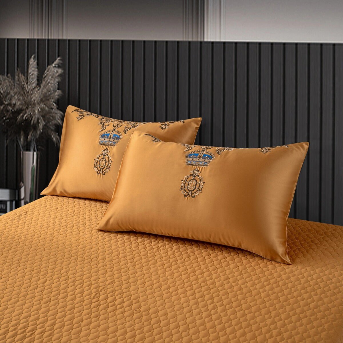 Imperial Luxury Egyptian Cotton Satin Embroidered Duvet Cover Set - RoseStraya.com