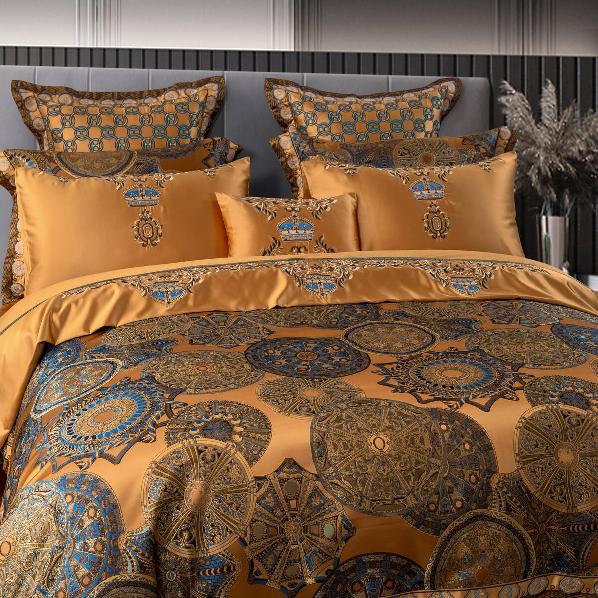 Imperial Luxury Egyptian Cotton Satin Embroidered Duvet Cover Set - RoseStraya.com