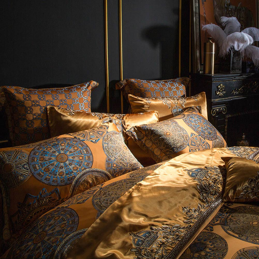 Imperial Luxury Egyptian Cotton Satin Embroidered Duvet Cover Set - RoseStraya.com