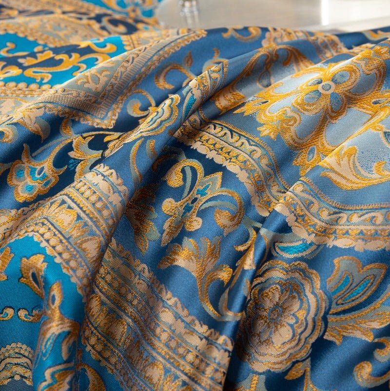 Katriel Embroidery Satin Jacquard Egyptian Cotton Duvet Cover Set - RoseStraya.com