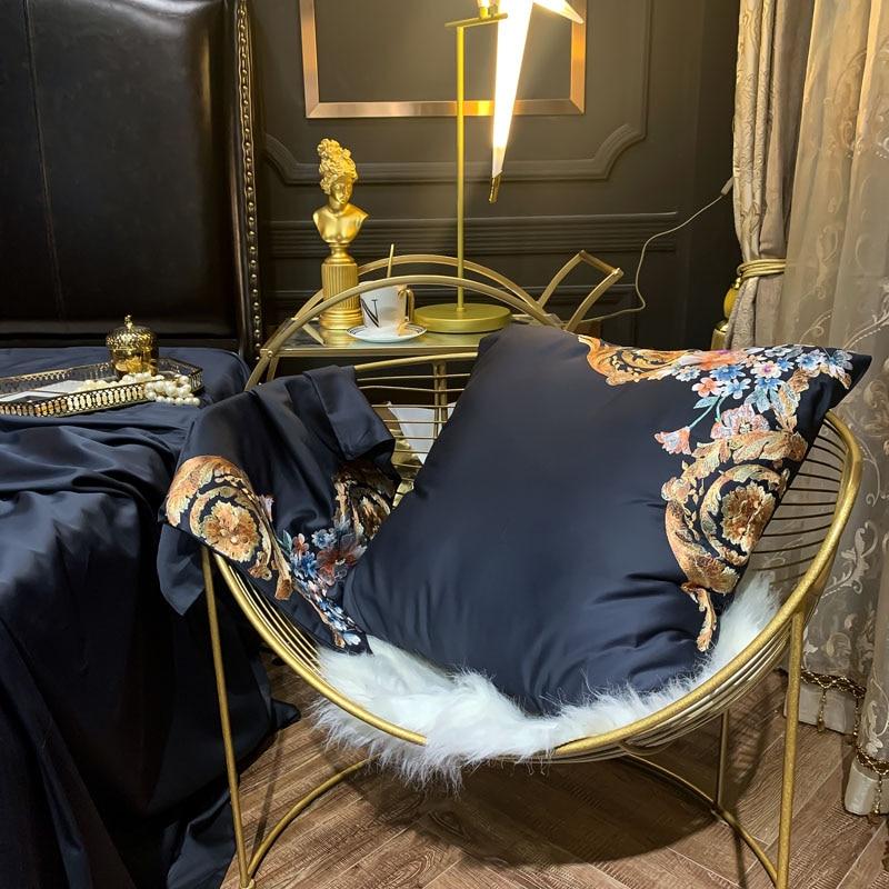 Khalida Egyptian Cotton Premium Embroidery Duvet Cover Set - RoseStraya.com
