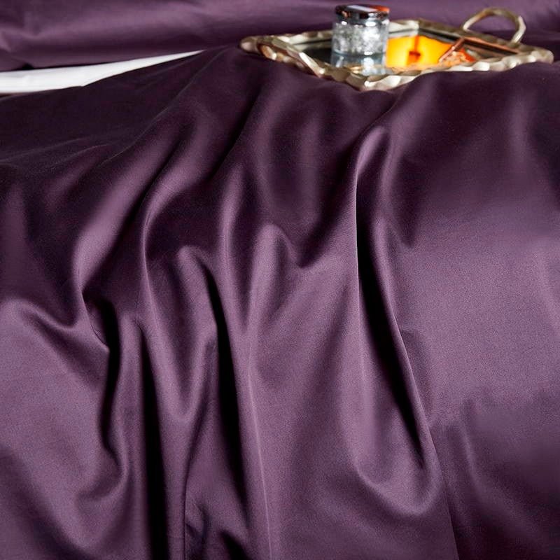 Leilah Purple Embroidered Edge Egyptian Cotton Duvet Cover Set - RoseStraya.com