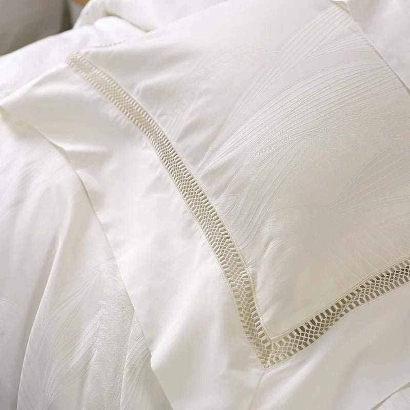 Mabel Egyptian Cotton Vintage Jacquard Duvet Cover set - RoseStraya.com