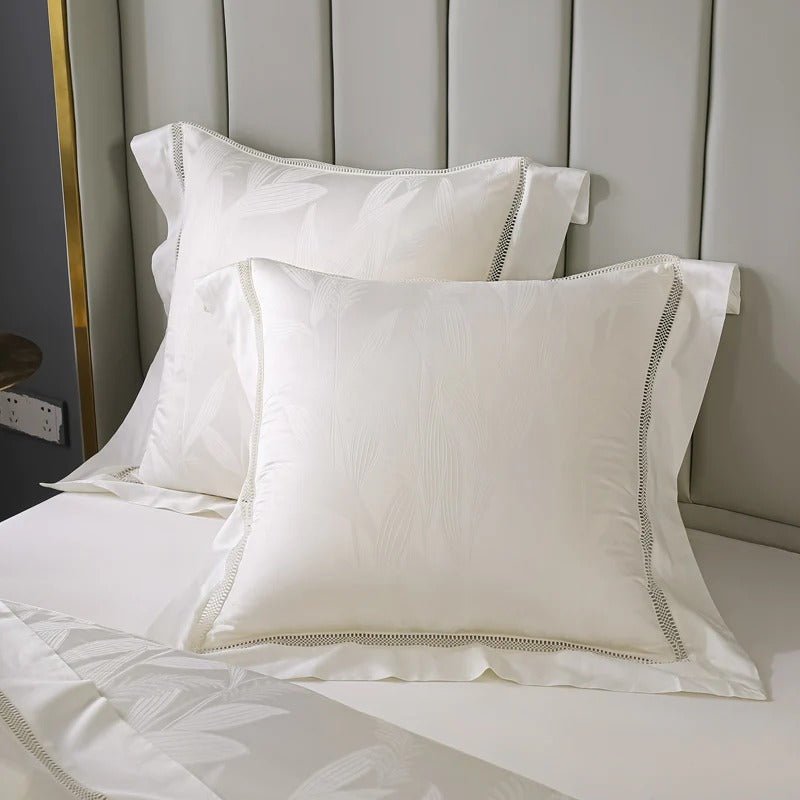 Mabel Egyptian Cotton Vintage Jacquard Duvet Cover set - RoseStraya.com