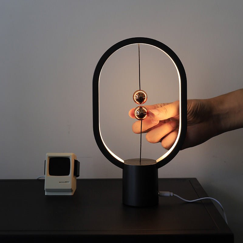 Magnetic Balance Lamp Novelty Mini Levitation Floating Ball USB Bedside Light - RoseStraya.com