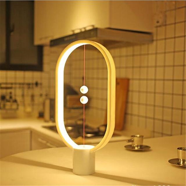 Magnetic Balance Lamp Novelty Mini Levitation Floating Ball USB Bedside Light - RoseStraya.com