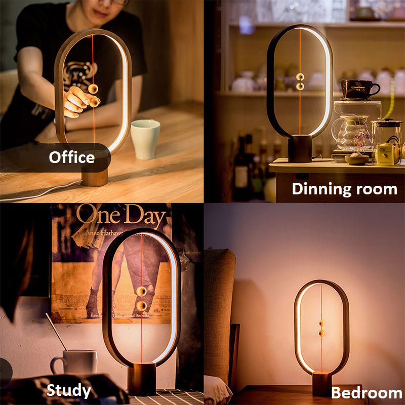 Magnetic Balance Lamp Novelty Mini Levitation Floating Ball USB Bedside Light - RoseStraya.com