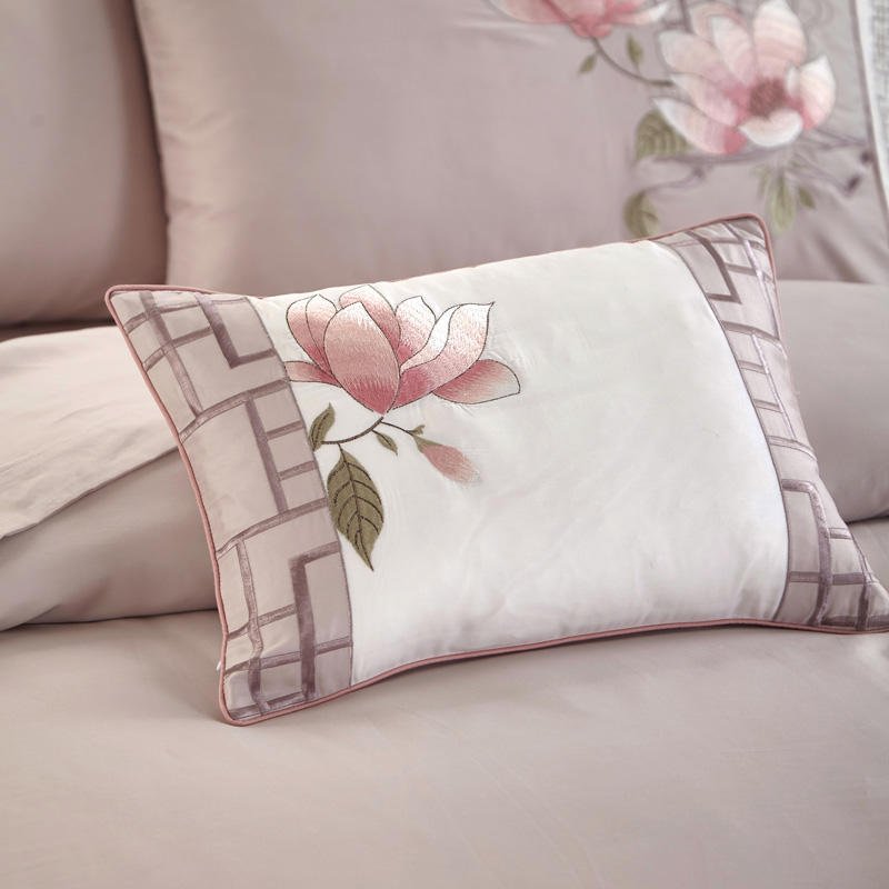 Magnolia Luxury Egyptian Cotton Classical Embroidery Duvet Cover Set - RoseStraya.com