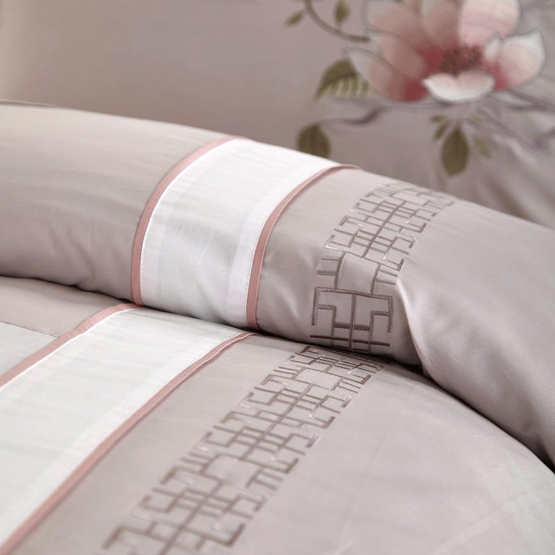 Magnolia Luxury Egyptian Cotton Classical Embroidery Duvet Cover Set - RoseStraya.com
