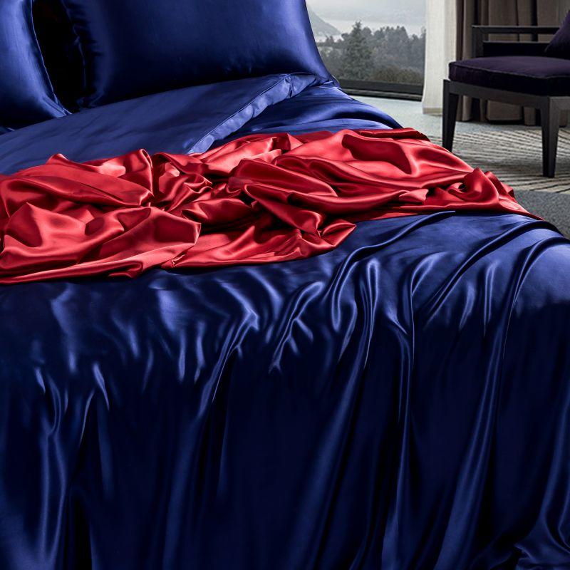 Nilasha Luxury Pure Mulberry Silk Duvet Cover Set - RoseStraya.com