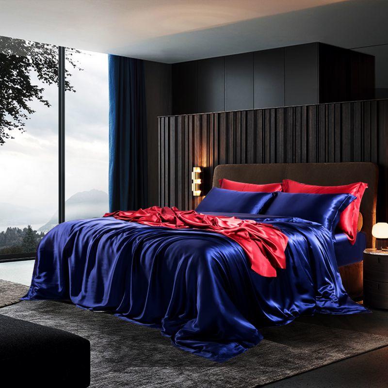 Nilasha Luxury Pure Mulberry Silk Duvet Cover Set - RoseStraya.com