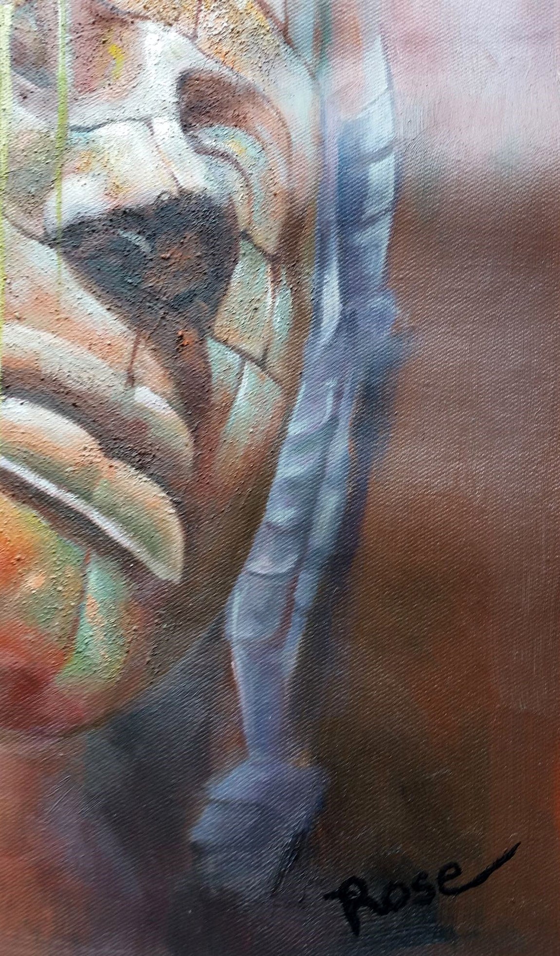 Original Buddha & The Universe III Hand-Painted Oil Painting on Canvas Signed Unframed - RoseStraya.com
