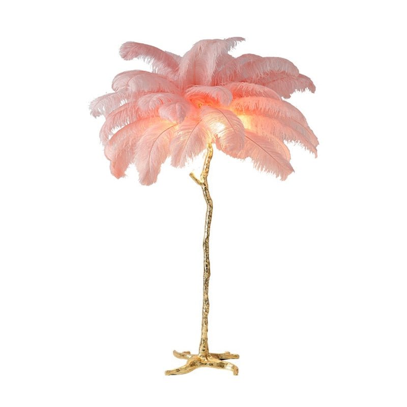 Palmera Straya Luxury Feather Table/Floor Lamps Living Room Bedroom Indoor Lighting - RoseStraya.com