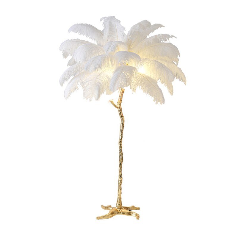 Palmera Straya Luxury Feather Table/Floor Lamps Living Room Bedroom Indoor Lighting - RoseStraya.com