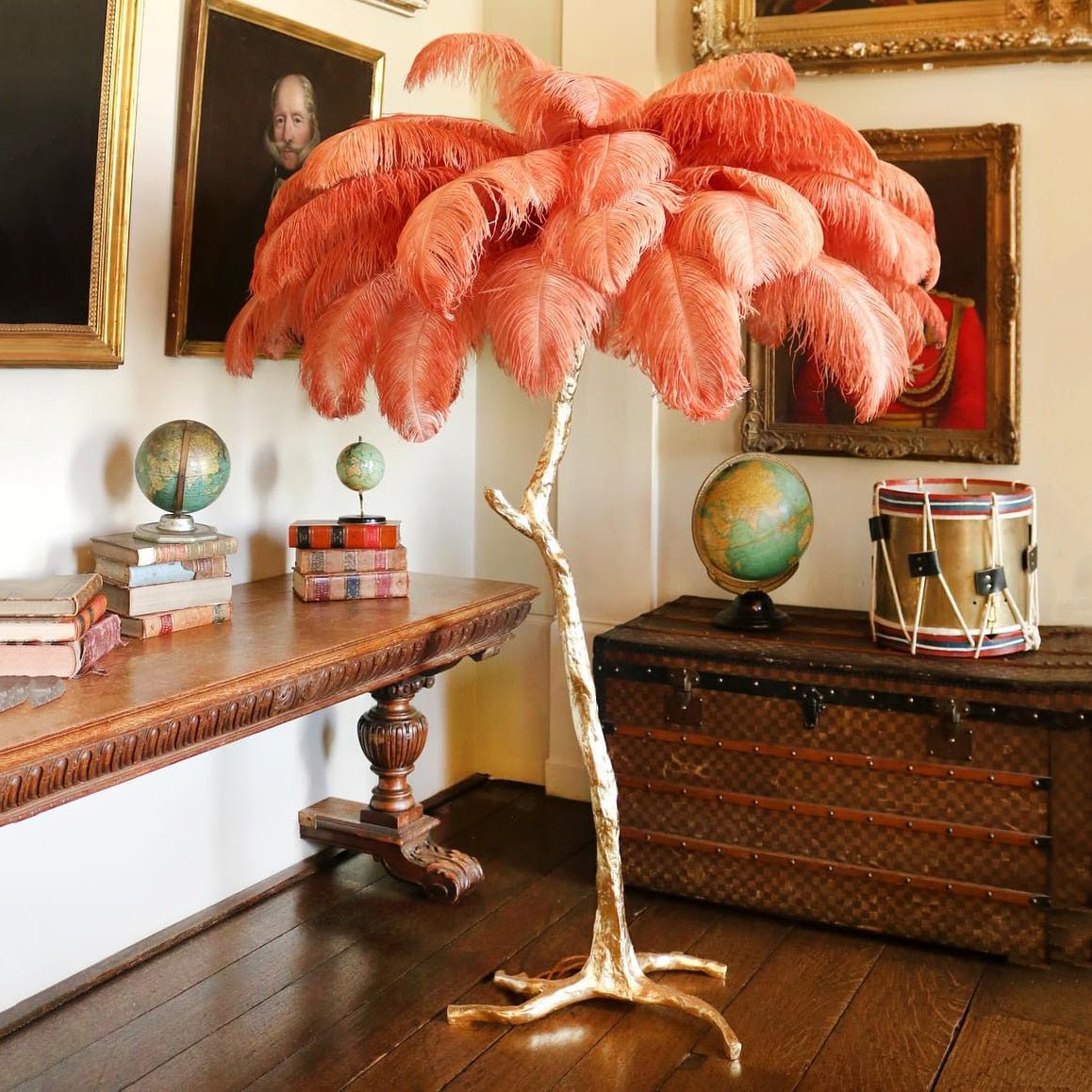 Palmera Straya Luxury Feather Table/Floor Lamps Living Room Bedroom Indoor Lighting - RoseStraya.com