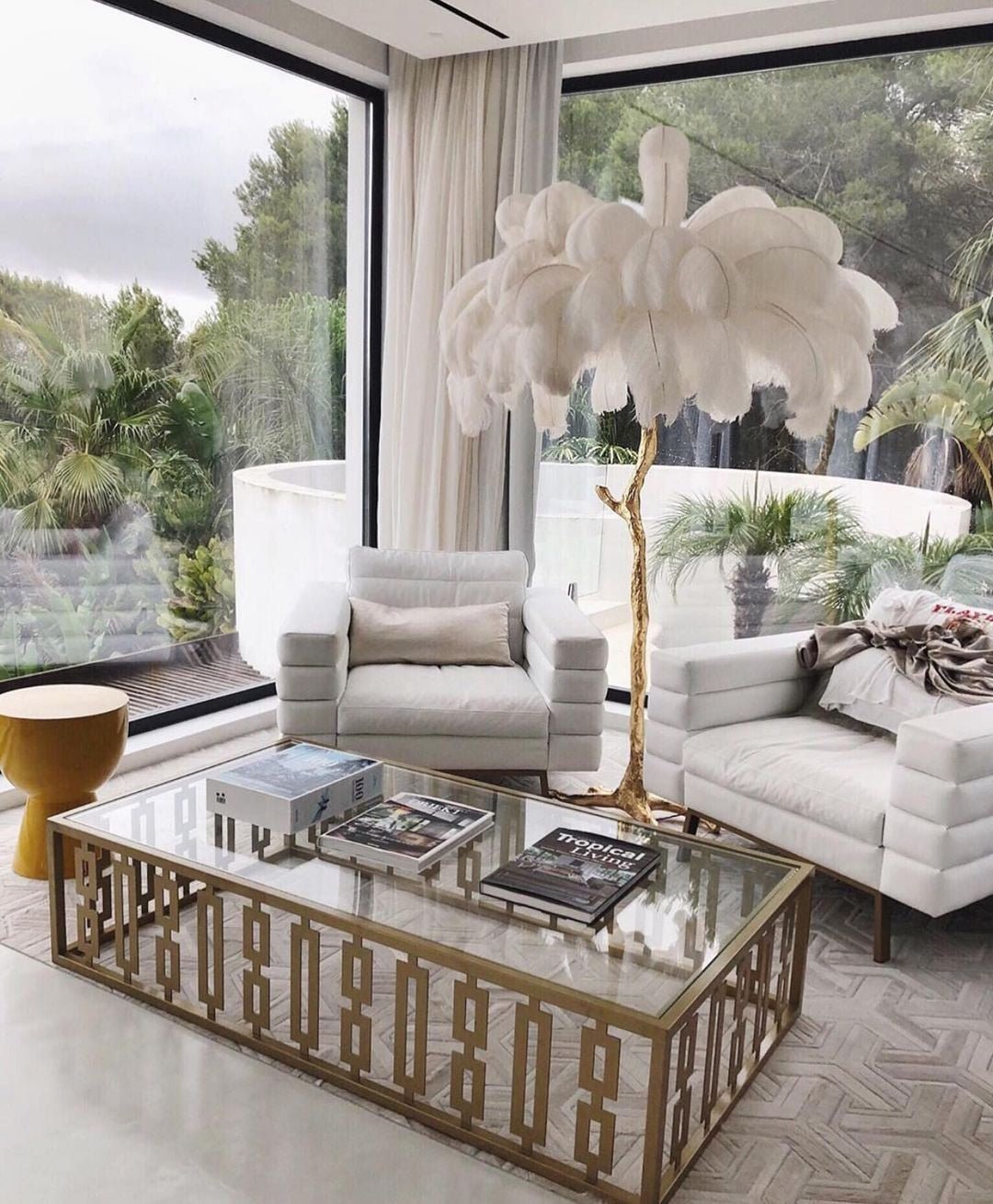 Palmera Straya Luxury Feather Table/Floor Lamps Living Room Bedroom Indoor Lighting - RoseStraya.com
