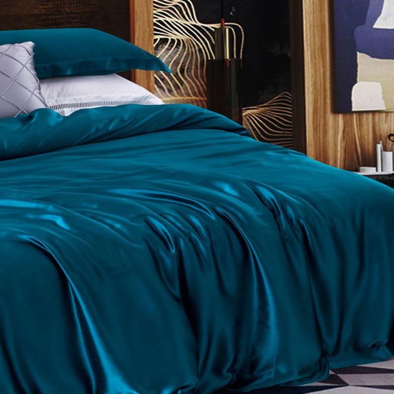 Mazarine Luxury Pure 22 Momme Mulberry Silk Duvet Cover Set